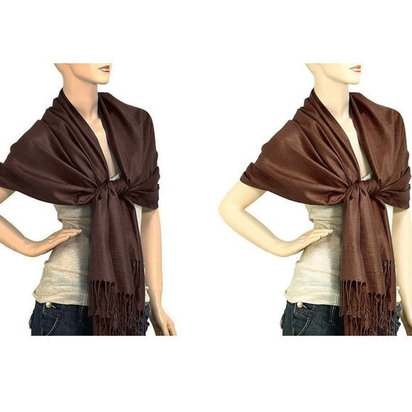 pashmina Accessories - Women's‎ Pashmina Lightweight Silk Scarf Wrap